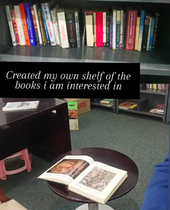 Personal book shelf