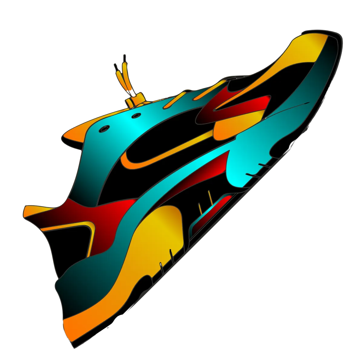 Shoe graphic design concept